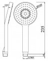 Ручной душ Jaquar 105 1 режим (HSH-CHR-1717) 23139