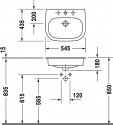 Умывальник Duravit D-code встраиваемый (03375400002) 128342