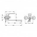 Смеситель для ванны Potato P2222  (POTP2222) 114059