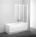 Шторка для ванны Ravak BE HAPPY VS3-100 белый transparent 2-175240