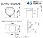 Кухонная мойка Blanco Rondoval декор (513314) 3622