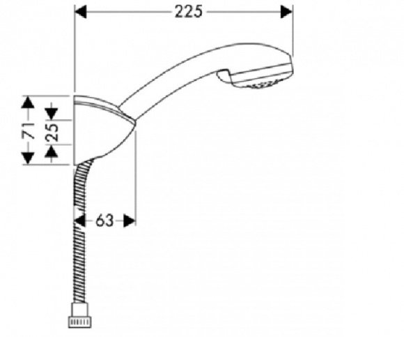 Душевой гарнитур Hansgrohe Croma Variojet (27547000)