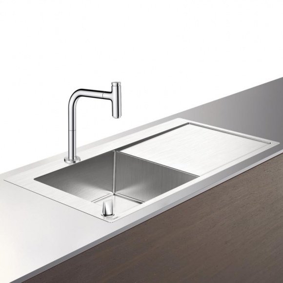 Кухонный комплект мойка со смесителем Hansgrohe C71-F450-12 (43230000)