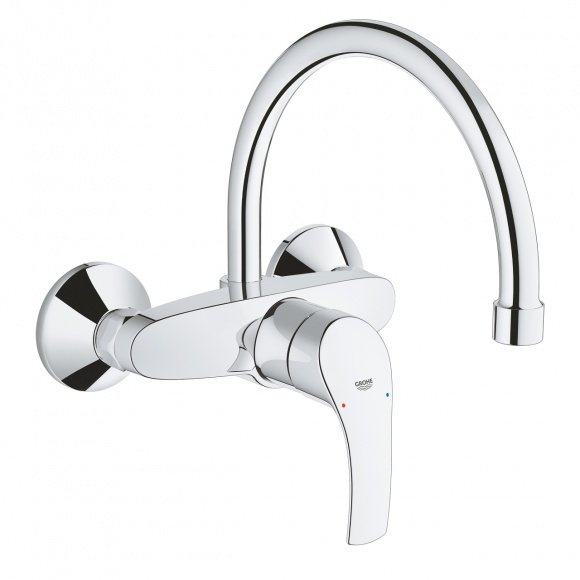 Смеситель кухонный Grohe Eurosmart настенный (32482002)