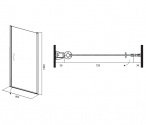 Душевая дверь AM PM BLISS L (W53S-D80-000CT) 128054