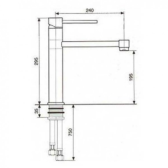 Кухонный смеситель EMMEVI PIPER (SC45027)