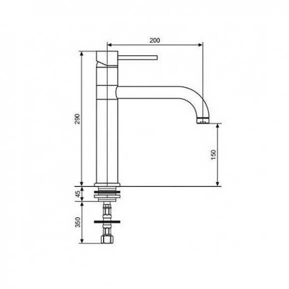 Кухонный смеситель EMMEVI PIPER (SC45007)