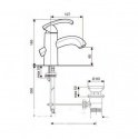 Смеситель для умывальника EMMEVI DACOTA (CR73003) 141481