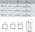 Душевые двери Ravak 10° 120 см 10DP2-120 полированный алюминий+transparent 176546