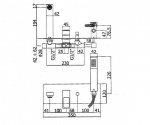 Смеситель для ванны PAFFONI EFFE/ELLE (EF 001 CR) 159558