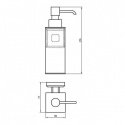 Дозатор для жидкого мыла Aqua Rodos Леонардо 9932 хром (OC0000491) 55098