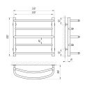 Полотенцесушитель водяной Laris Евромикс П5 500х500 (71207654) 94526