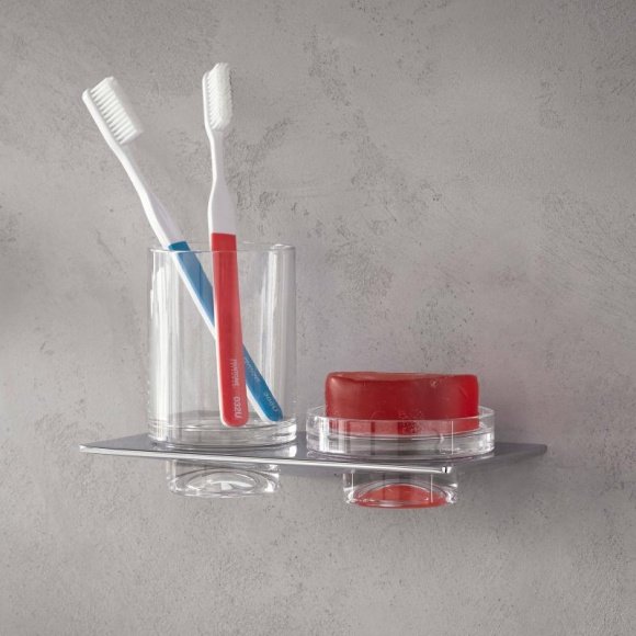 Мыльница Emco Art со стаканом для зубных щеток (1633 001 00)