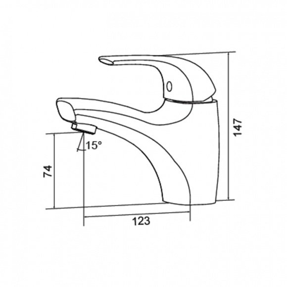 Смеситель для умывальника AM PM SENSE (F7502100)