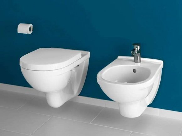 Унитаз подвесной Villeroy&Boch O.Novo без ободка с сиденьем Soft Close (5660HR01)