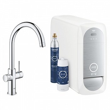 Смеситель кухонный Grohe Blue Home с функцией очищения воды (31455000) фото