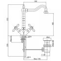 Смеситель для умывальника Bianchi Old Fashion (LVBOLF1040OLFIAVOT) 103071