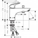 Смеситель для ванны Hansgrohe Logis (71315000) 157029