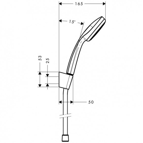 Душевой гарнитур Hansgrohe Croma 100 1jet/PorterS (27575000)