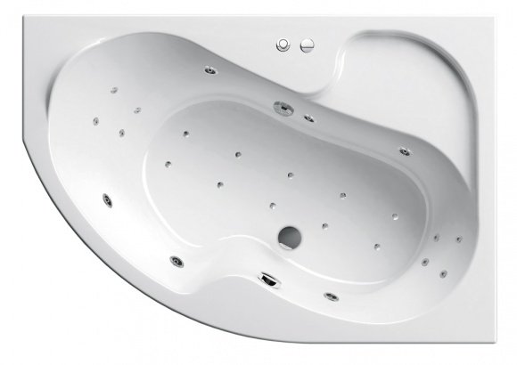 Гидромассажная ванна Ванна ROSA R 150х105 Beauty Base белый (GMSR1203)