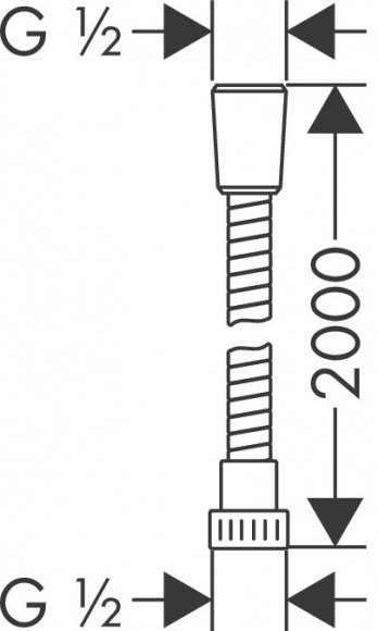 Душевой шланг Hansgrohe Metaflex 2.00 м (28264000)