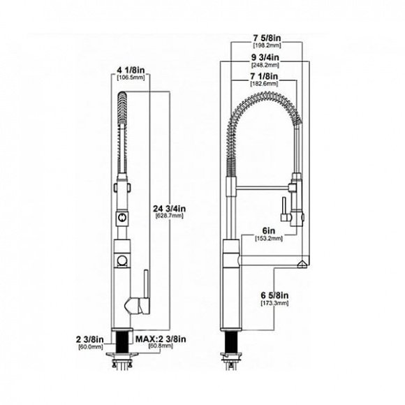 Кухонный смеситель Kraus (KPF-1603CH)