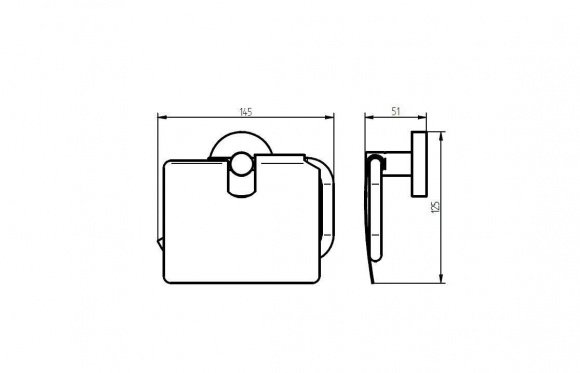Держатель для туалетной бумаги Haceka Kosmos с крышкой (1112657)