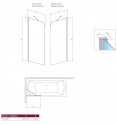 Шторка для ванны Radaway Torrenta PNJ 80 см прозрачное правая (201101-101NR) 55067