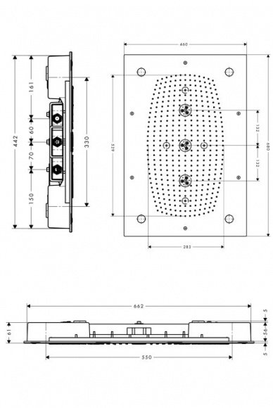 Верхний душ Hansgrohe Rainmaker (28418000)