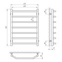Полотенцесушитель водяной Laris Виктория П7 500х700 (71207425) 94440