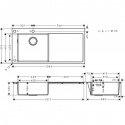 Кухонная мойка Hansgrohe S718-F450 (43332800) 155332