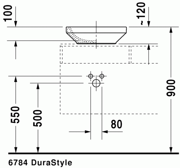 Умывальник Duravit DuraStyle 43 см (0349430000)