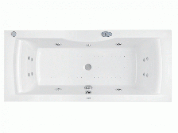Гидромассажная акриловая ванна Pool Spa Sidney 170х75 прямоугольная + ножки (PHPNS10ST2C1960)