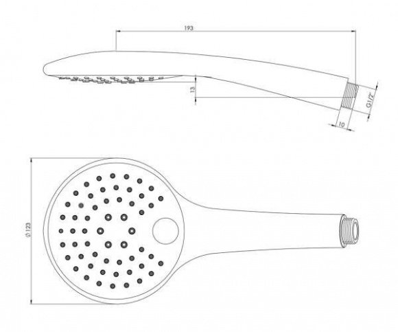 Ручной душ Steinberg Serie 099 Easy-Clean 3 режима (099 9632)