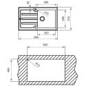 Кухонная мойка Teka LUX 1B 1D 86 REV белое стекло, полированная (12129012) 39548