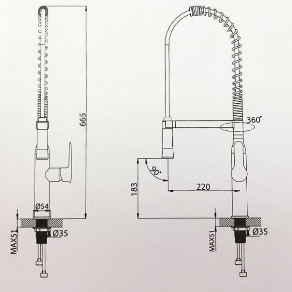 Кухонный смеситель Kraus (KPF-1650SS)