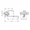 Смеситель для ванны Potato P2208 (POTP2208) 113858