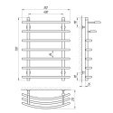 Полотенцесушитель водяной Laris Каскад П7 400х700 (71207250) 94866
