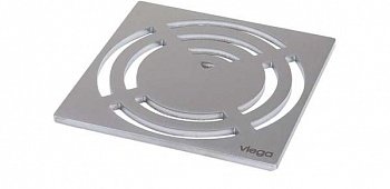 Решетка для трапа Viega Visign RS3 94х94 мм нержавеющая сталь (492304) фото