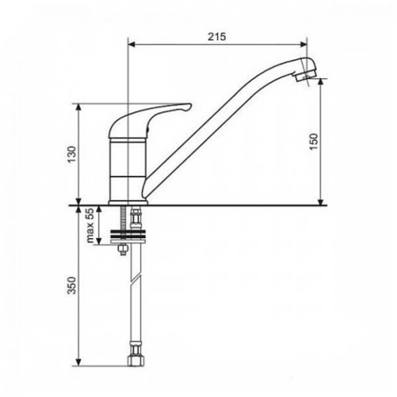 Кухонный смеситель EMMEVI GIGLIO (SC8007G)