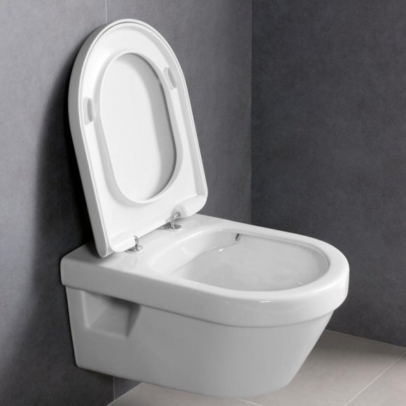 Унитаз подвесной Villeroy&Boch Omnia Architectura без ободка + сиденье Soft Close (5684HRR1)