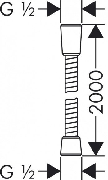 Душевой шланг Hansgrohe Sensoflex 2.00 м (28134000)