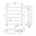 Полотенцесушитель электрический Laris Виктория П6 450х600 подключение справа (73207015) 94409