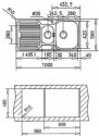 Кухонная мойка Teka PRINCESS 1 1/2 B 1D полированная (30000184) 39584