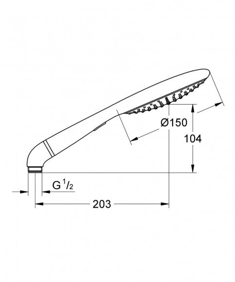 Ручной душ Grohe Rainshower Solo 150 (27272000)