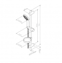 Душевой гарнитур со штангой AM PM LIKE (F0180000) 128032