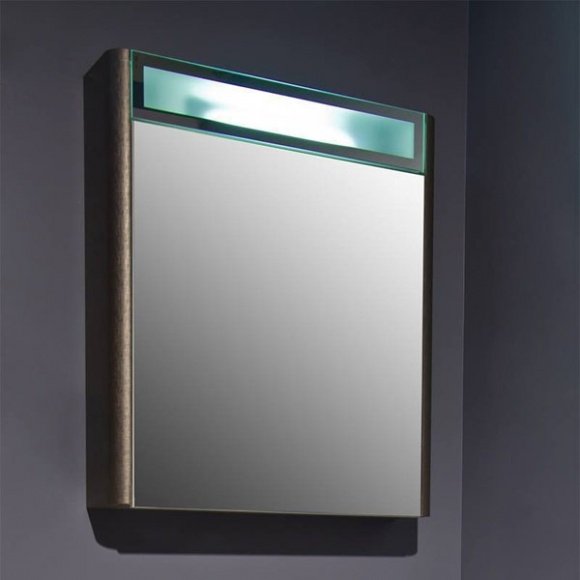 Зеркальный шкаф Fancy Marble МС Santorini 600 венге (МС-Sant В)