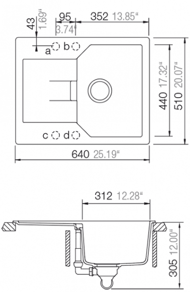 Кухонная мойка Schock MANHATTAN D100 XS Croma-49 (22034049)