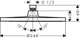 Верхний душ Hansgrohe Crometta S 240 1jet (26723000) 68857