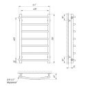 Полотенцесушитель водяной Laris Классик П7 400х700 мц 600 боковое подключение (71207593) 95151